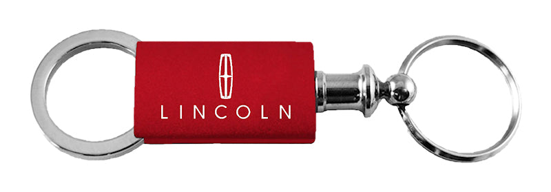 Lincoln Anodized Aluminum Valet Key Fob - Red