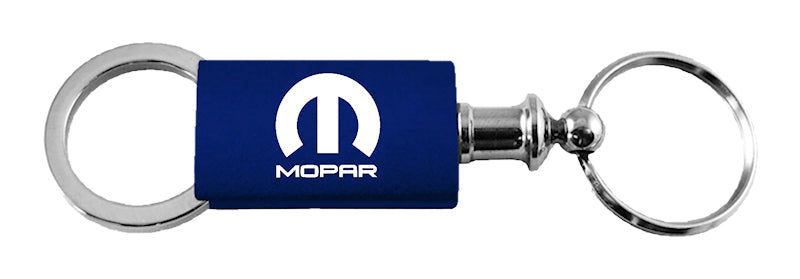 Mopar Anodized Aluminum Valet Key Fob - Navy