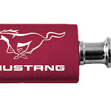 Mustang Anodized Aluminum Valet Key Fob - Burgundy