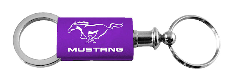 Mustang Anodized Aluminum Valet Key Fob - Purple