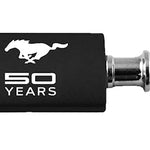 Mustang 50 Years Anodized Aluminum Valet Key Fob - Black