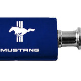 Mustang Tri-Bar Anodized Aluminum Valet Key Fob - Navy