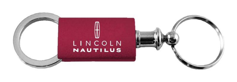 Lincoln Nautilus Anodized Aluminum Valet Key Fob - Burgundy