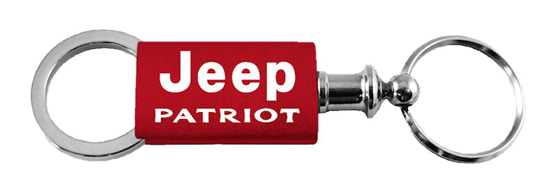 Jeep Patriot Anodized Aluminum Valet Key Fob - Red