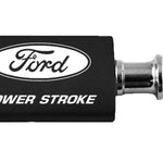 Ford Powerstroke Anodized Aluminum Valet Key Fob - Black