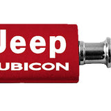 Jeep Rubicon Anodized Aluminum Valet Key Fob - Red