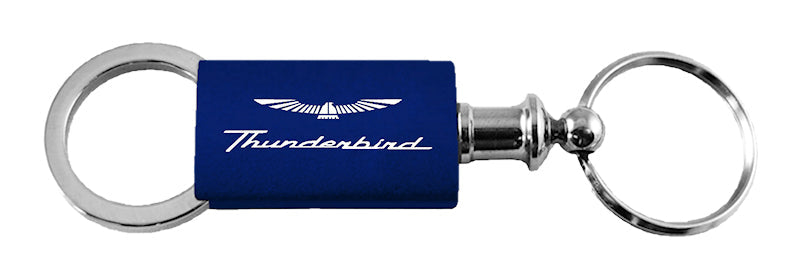 Ford Thunderbird Anodized Aluminum Valet Key Fob - Navy