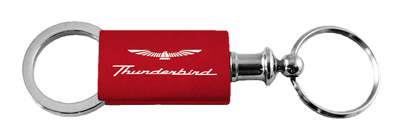 Ford Thunderbird Anodized Aluminum Valet Key Fob - Red