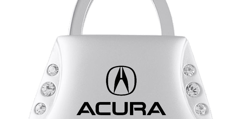 Acura Jeweled Purse Key Fob - Silver