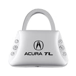 Acura TL Jeweled Purse Key Fob - Silver