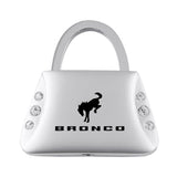 Ford Bronco 2020 Jeweled Purse Key Fob - Silver