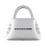 Dodge Jeweled Purse Key Fob - Silver