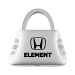 Honda Element Jeweled Purse Key Fob - Silver