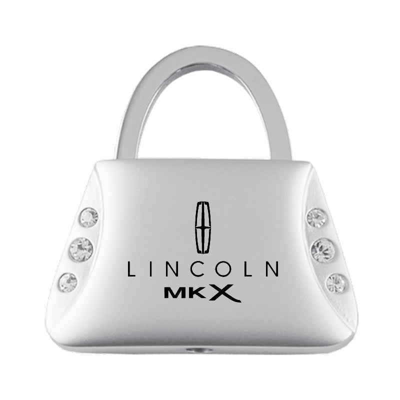 Lincoln MKX Jeweled Purse Key Fob - Silver