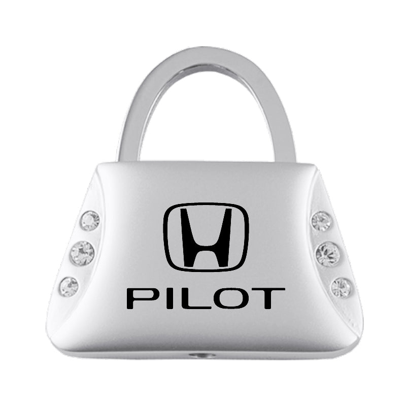 Honda Pilot Jeweled Purse Key Fob - Silver