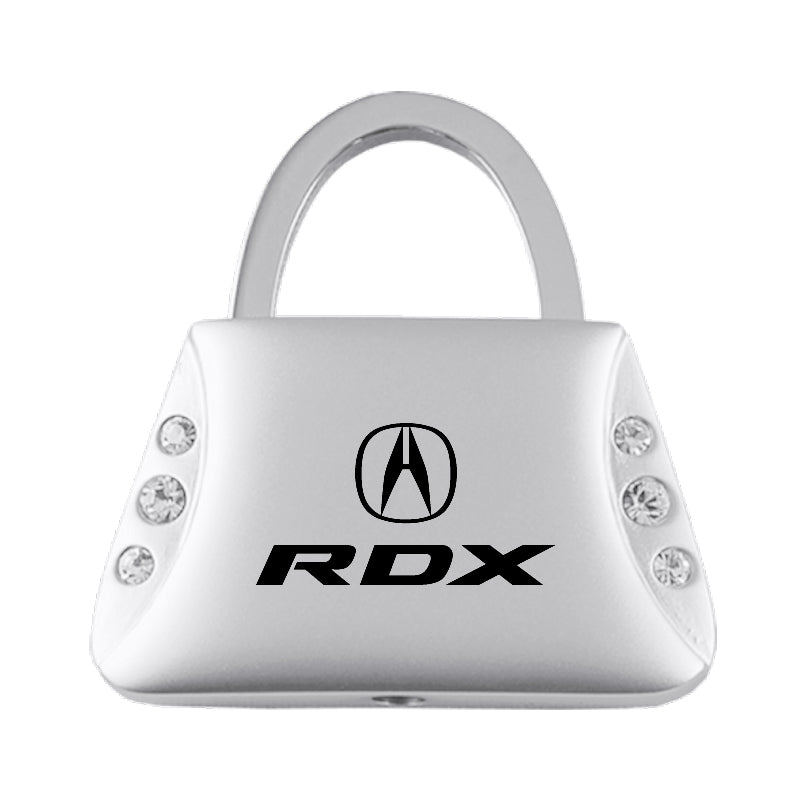 Acura RDX Jeweled Purse Key Fob - Silver