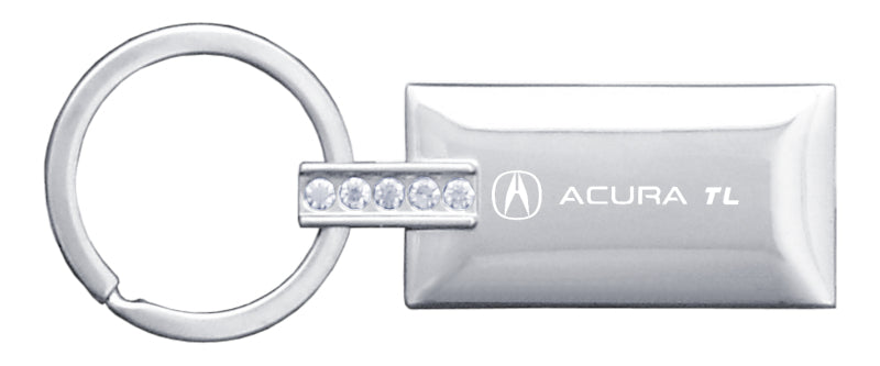 Acura TL Jeweled Rectangular Key Fob - Silver