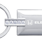 Honda Element Jeweled Rectangular Key Fob - Silver