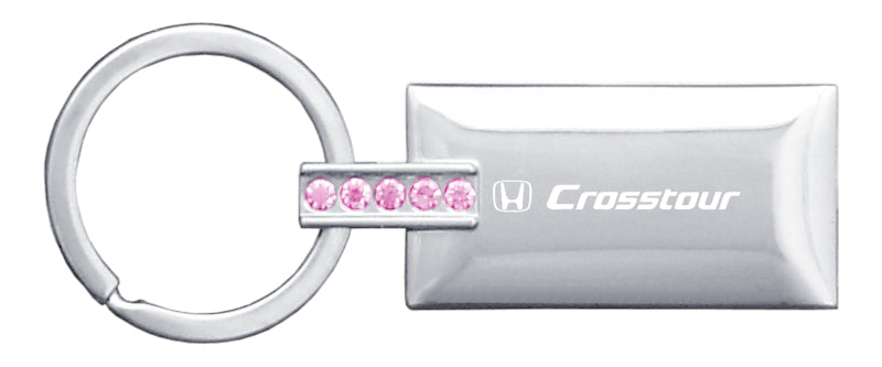 Honda Crosstour Jeweled Rectangular Key Fob - Pink