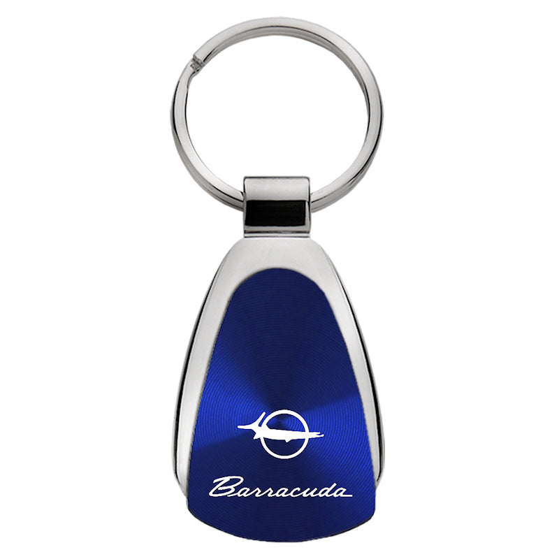 Plymouth Barracuda Teardrop Key Fob - Blue