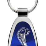 Mustang Cobra Teardrop Key Fob - Blue