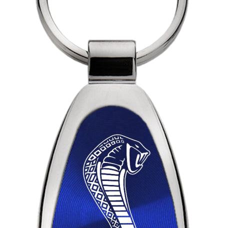 Mustang Cobra Teardrop Key Fob - Blue