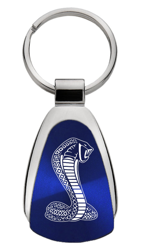 Mustang Cobra Teardrop Key Fob - Blue