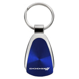 Dodge Stripe Teardrop Key Fob - Blue