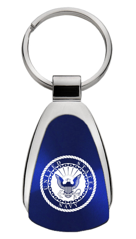 Military U.S. Navy Teardrop Key Fob - Blue