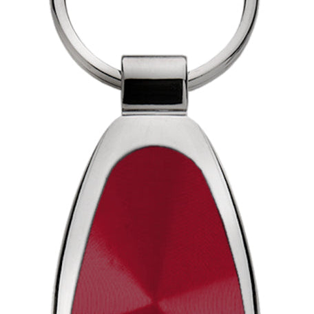 Blank Teardrop Key Fob - Burgundy