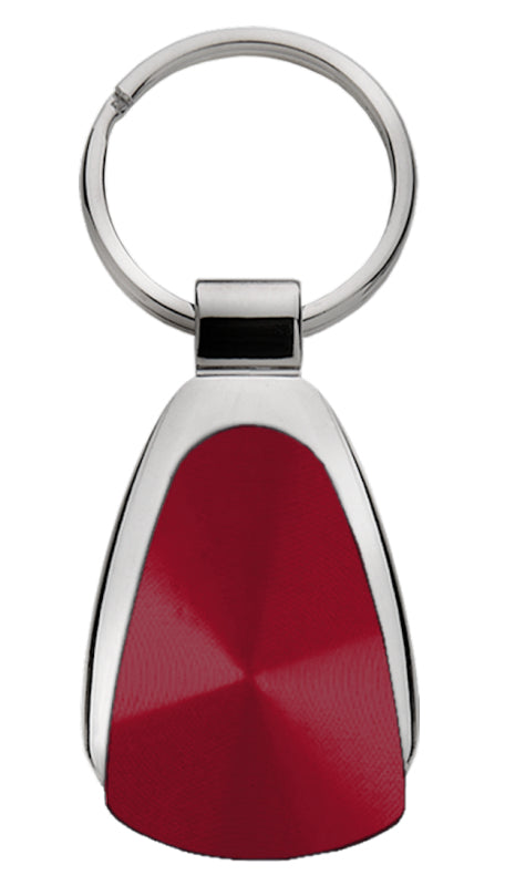 Blank Teardrop Key Fob - Burgundy