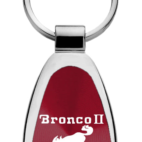 Ford Bronco II Teardrop Key Fob - Burgundy