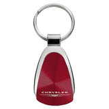 Chrysler Teardrop Key Fob - Burgundy