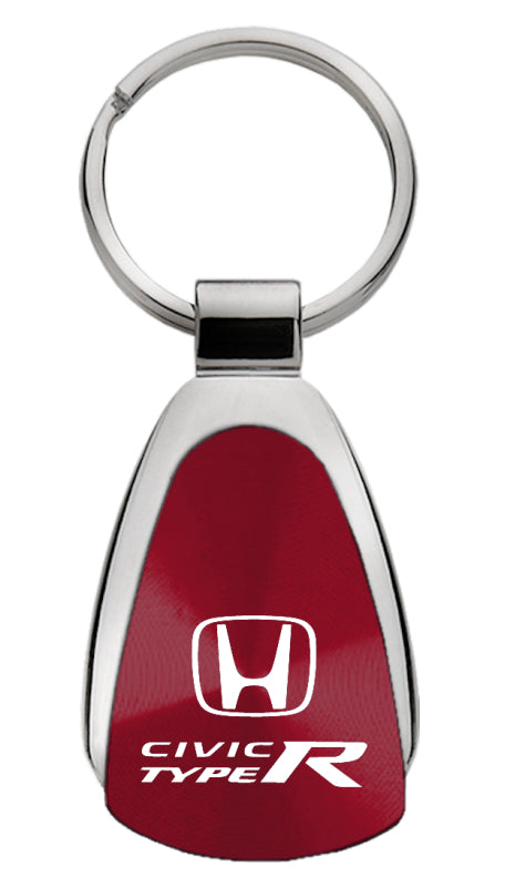 Honda Civic Type R Teardrop Key Fob - Burgundy