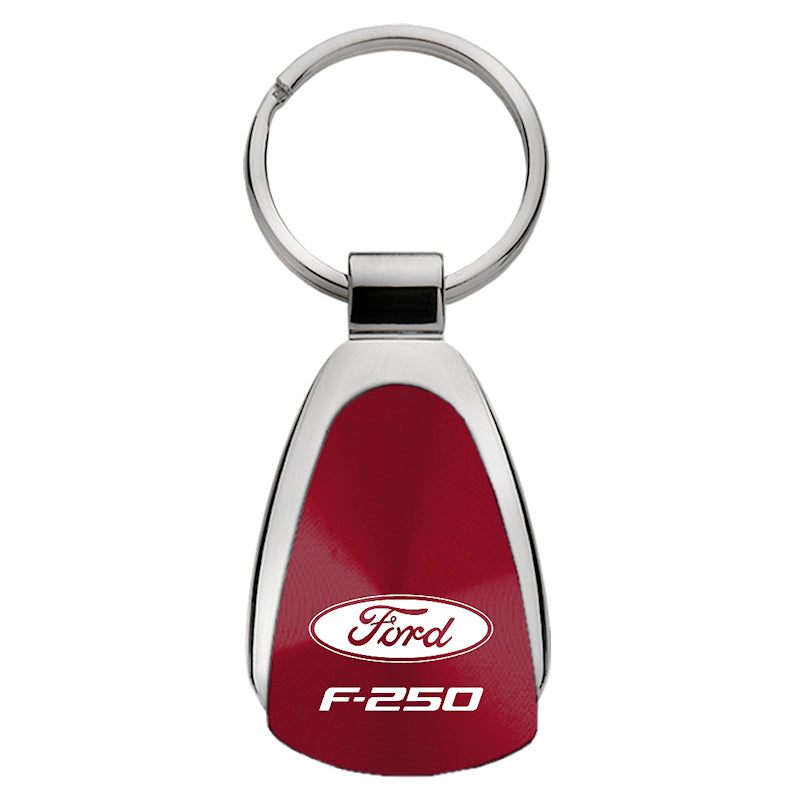 Ford F-250 Teardrop Key Fob - Burgundy