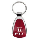 Honda Fit Teardrop Key Fob - Burgundy