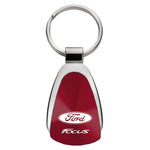 Ford Focus Teardrop Key Fob - Burgundy