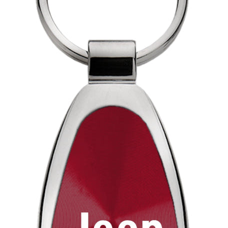 Jeep Grand Cherokee Teardrop Key Fob - Burgundy