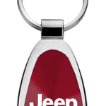 Jeep Grand Wagoneer Teardrop Key Fob - Burgundy