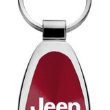 Jeep Grand Wagoneer Teardrop Key Fob - Burgundy