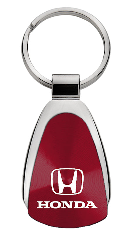 Honda Teardrop Key Fob - Burgundy