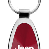 Jeep 4xe Teardrop Key Fob - Burgundy