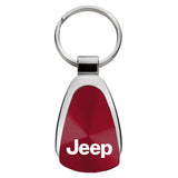 Jeep Teardrop Key Fob - Burgundy