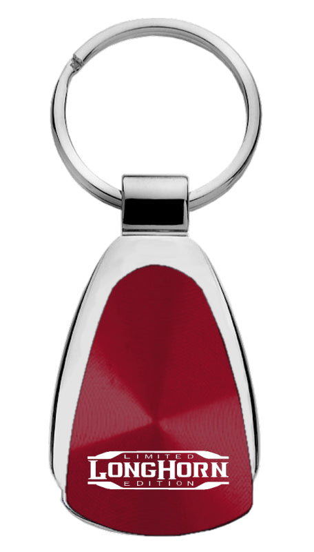 Ram Longhorn Limited Edition Teardrop Key Fob - Burgundy