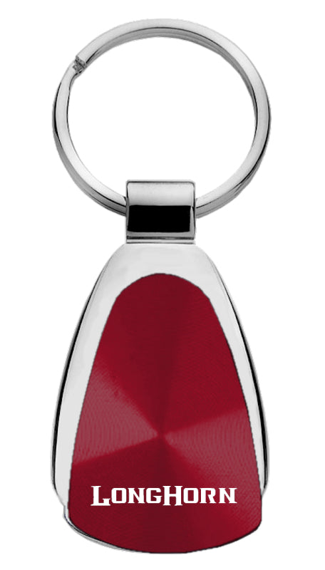 Ram Longhorn Teardrop Key Fob - Burgundy