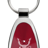 Military U.S. Navy Insignia Teardrop Key Fob - Burgundy