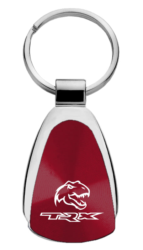 Ram TRX Dino Teardrop Key Fob - Burgundy