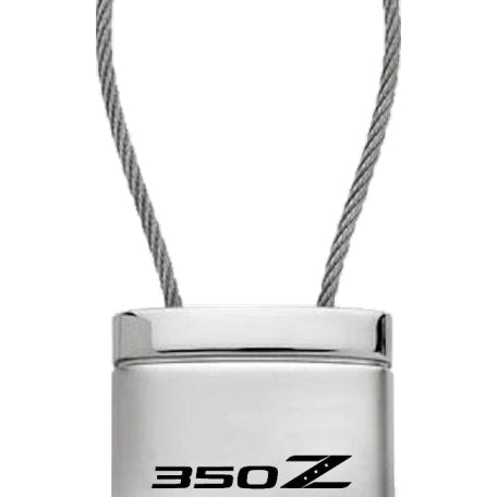 Nissan 350Z Satin-Chrome Cable Key Fob - Silver