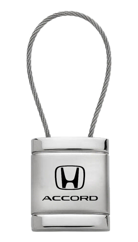 Honda Accord Satin-Chrome Cable Key Fob - Silver