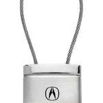 Acura Satin-Chrome Cable Key Fob - Silver